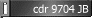cdr 9704 JB